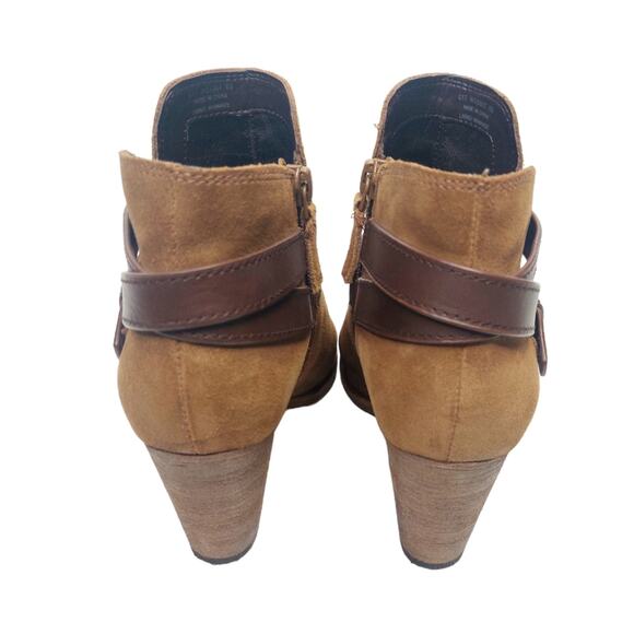 Cole Haan Hayes Leather strap Suede Booties - Picture 6 of 8